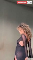 Dilan Çıtak'ın tülden elbisesiyle ettiği dans sosyal medyayı salladı