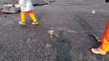 Hawaii'deki Kilauea Yanardağı'ndaki hareketlilik havadan görüntülendi