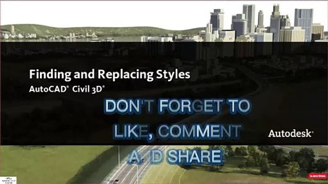 how to find and replace styles in civil 3d #autocadcivil3d #autocad #autodesk #civil3d #Autodesk #civil3d