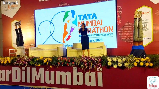 Tata mumbai marathon 2025 | Tata mumbai marathon 2025 expo | Tata mumbai marathon | BIB collection