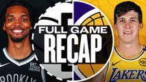 Game Recap: Lakers 102, Nets 101