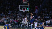 Jokic throws over-the-head pass for the dunk