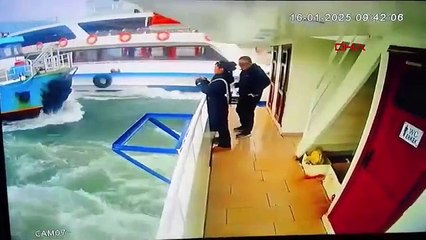 Haliç'te dehşet anları!