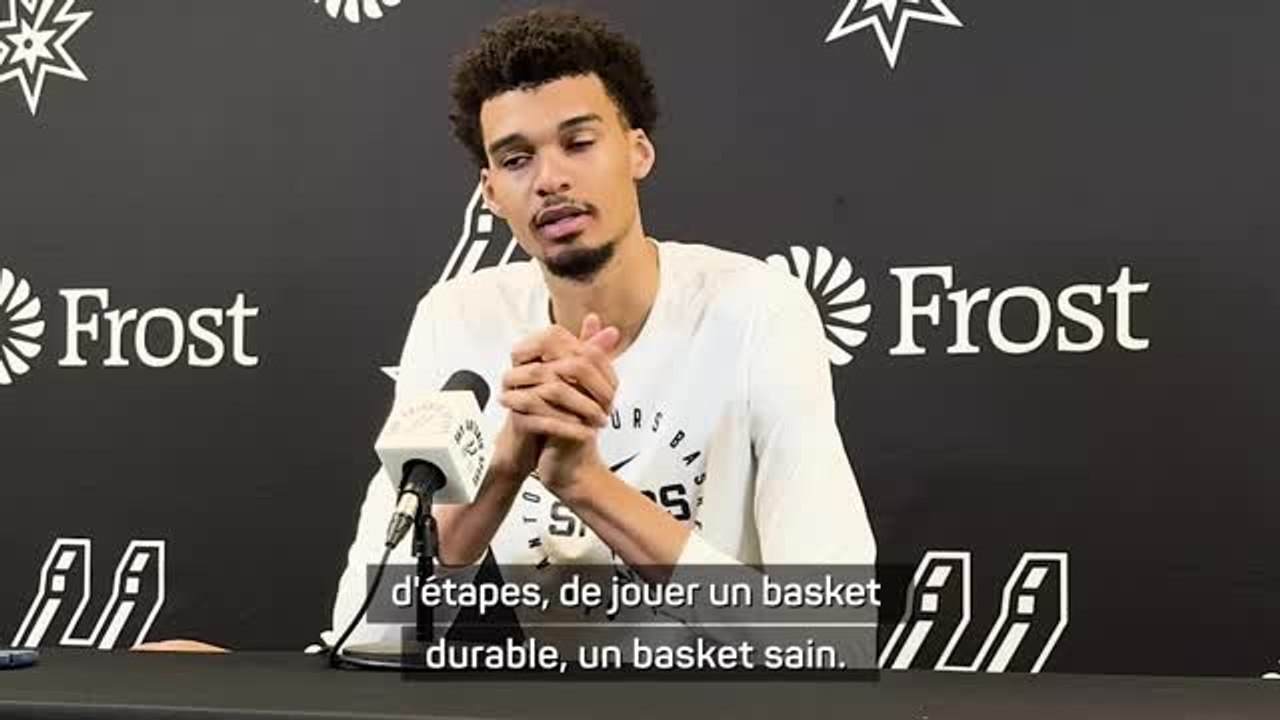 Spurs - Wembanyama : "La force des Spurs, c'est de jouer un basket sain"