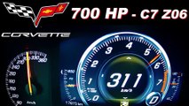 Corvette C7 Z06 0-300 Acceleration Onboard Autobahn MF-RS750 Stingray
