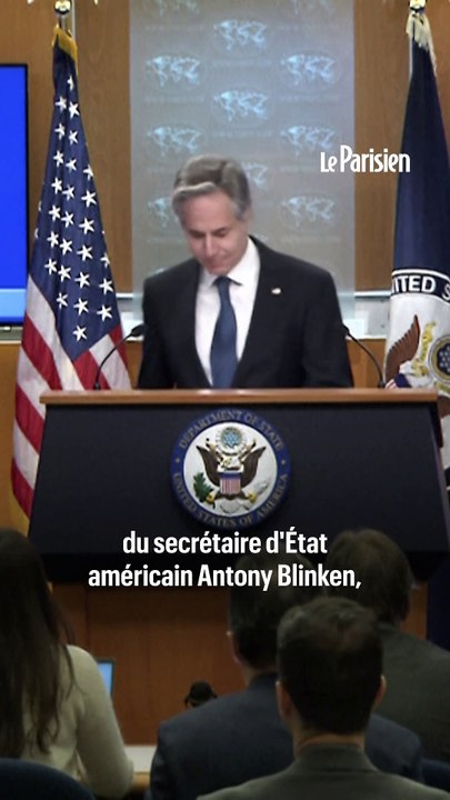 Deux journalistes évacués de la conférence de presse de Blinken