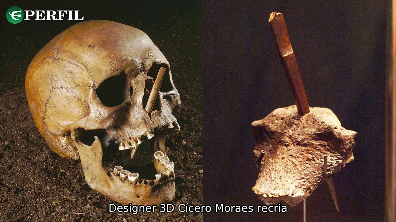 "Designer brasileiro recria rosto de homem ancestral em evento histórico com Michael J. Fox"