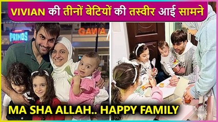 Vivian Dsena's Daughters Aaliya, Layla and Layaan PICTURES Go Viral,HappyFamily Vibes Bigg Boss 18 Finale Week