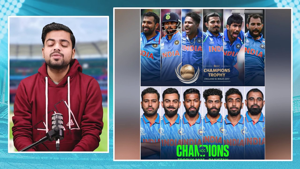 Gill named Vice-Captain, Sanju-Siraj Dropped ! Team India's Squad 2025 Champions Trophy Announced !
