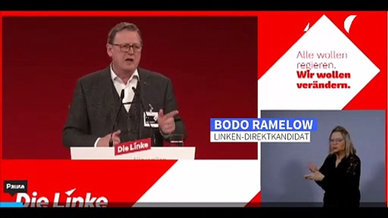 Linke: Ramelow wünscht sich Gysi als Bundestags-Alterspräsidenten