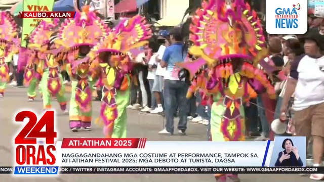 Naggagandahang mga costume at performance, tampok sa Ati-Atihan Festival 2025; mga deboto at turista, dagsa | 24 Oras Weekend