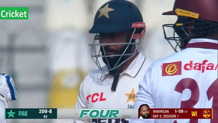 Pakistan vs West Indies 1st Test Day 2 Highlights 2025