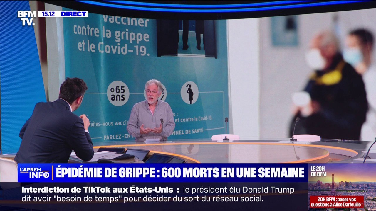 Grippe: "La vaccination n'est pas à la hauteur et" l'épidémie "n'a pas été suffisamment anticipée", estime Frédéric Lapostolle (professeur de médecine d'urgence)
