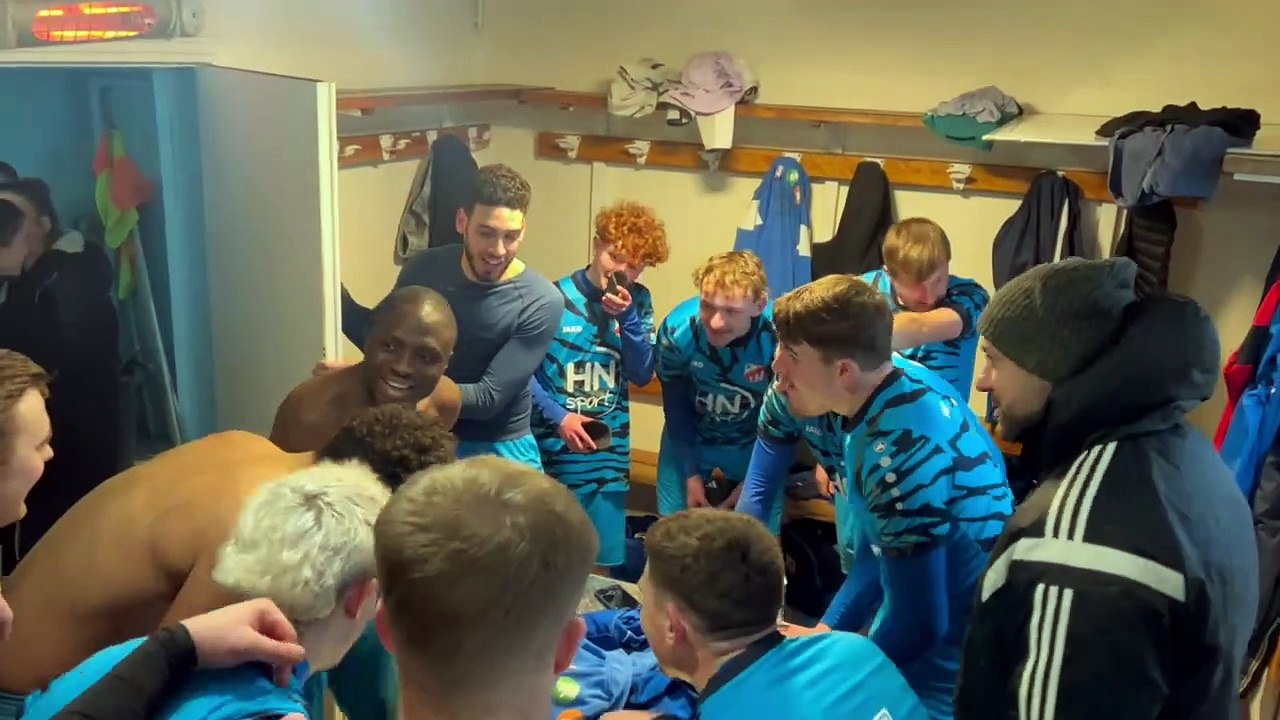 Célébration Victoire ! ES Tourville / Olympique Pavilly 2 (championnat R3 le 19/01/2025)