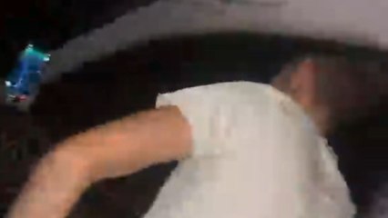 Man gives his hair a more 'natural' look while driving