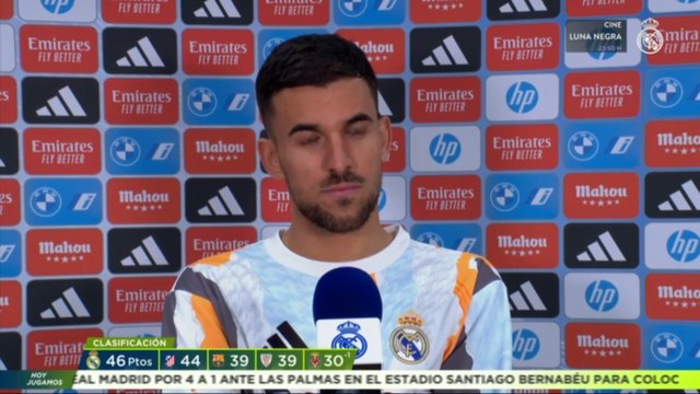 Dani Ceballos en zona mixta tras el Real Madrid 4 - Las Palmas 1