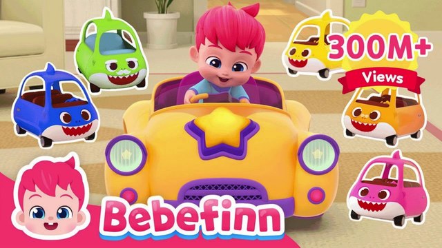 Run Away Baby Car! 🚗 Baby Shark Doo Doo Doo | Bebefinn Kids Songs & Nursery Rhymes