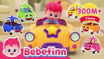 Run Away Baby Car! 🚗 Baby Shark Doo Doo Doo | Bebefinn Kids Songs & Nursery Rhymes