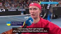 Svitolina 'inspired' by husband Gael Monfils