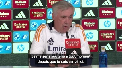 Real Madrid - Ancelotti : "Je me sens soutenu à tout moment depuis que je suis arrivé ici"