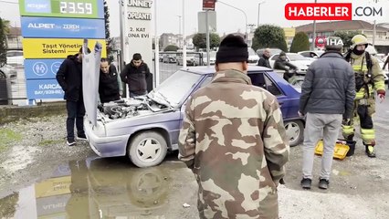 Seyir Halindeki Otomobil Alev Aldı