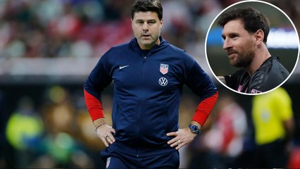 Mauricio Pochettino celebrates his first victory with the USMNT!