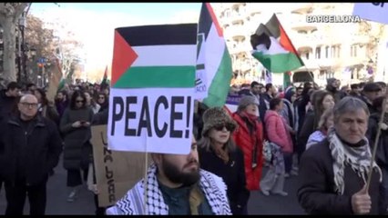 Da Barcellona a Londra, in piazza per Gaza alla vigilia della tregua