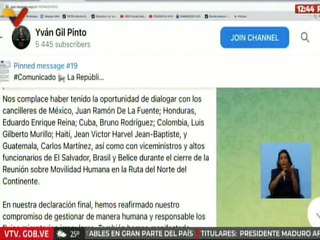 Venezuela reafirma su compromiso de gestionar los flujos migratorios irregulares