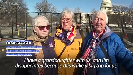 Trump supporters 'disappointed' by change in inauguration plans