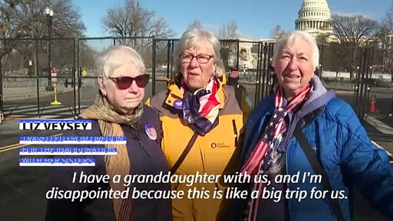Trump supporters 'disappointed' by change in inauguration plans