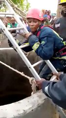 Actuación de los bomberos de Gambia