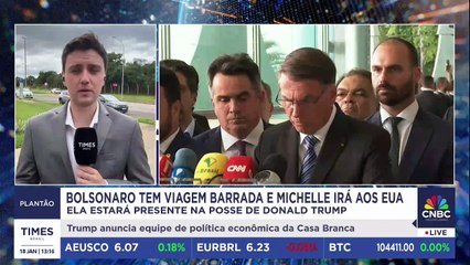 Como foi embarque de Michelle aos EUA após Jair Bolsonaro ser barrado | PLANTÃO TIMES BRASIL