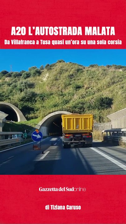 A20, l'autostrada "malata". Da Villafranca a Tusa si viaggia per quasi un'ora su una sola corsia