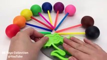 Play Doh Lollipops with Fruits & Vegetables Cookie Molds