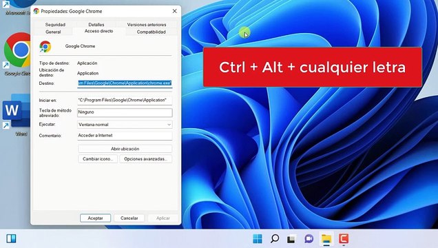 Como crear atajos de teclado en windows 11 para abrir programas o aplicaciones