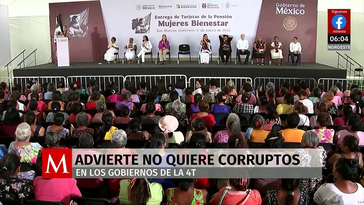 "No queremos corruptos en los gobiernos de la cuarta transformación": Claudia Sheinbaum