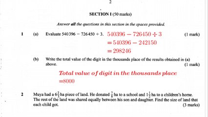 Step by step math answers #KCSE 2015 paper 1 #Math revision #Improve your grades #exam