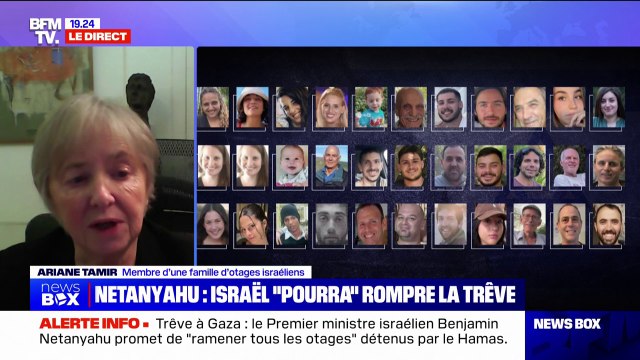 On est à la fois dans l'espérance et l'angoisse : Ariane Tamir, membre d'une famille d'otages israéliens, se confie à quelques heures du début de la trêve et du retour des 33 premiers otages