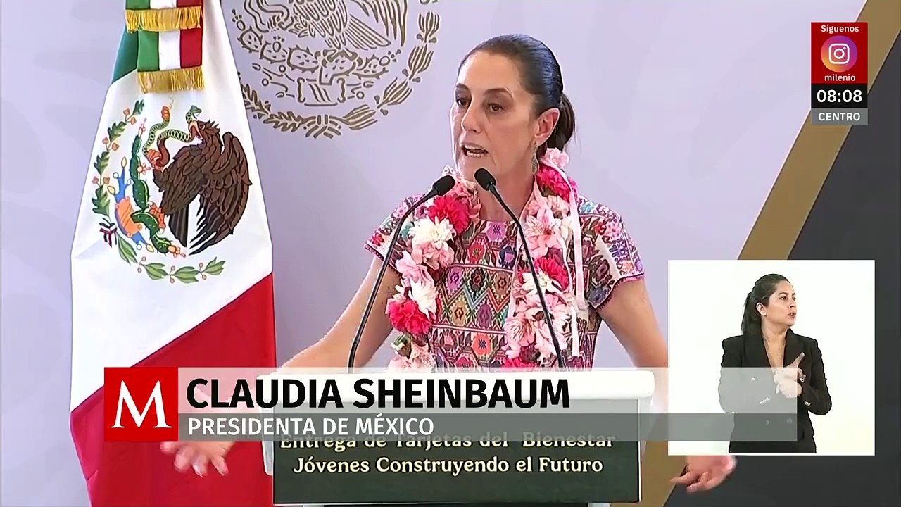 Claudia Sheinbaum pide a jóvenes defender la transformación de México