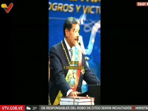 Pdte. Nicolás Maduro: Tenemos un país en paz y tranquilidad porque hemos derrotado el odio