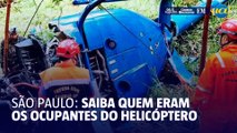 Saiba quem eram os ocupantes do helicóptero que caiu em São Paulo