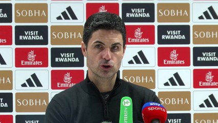 Arteta reacts to drawing from a 2 goal lead with Aston Villa