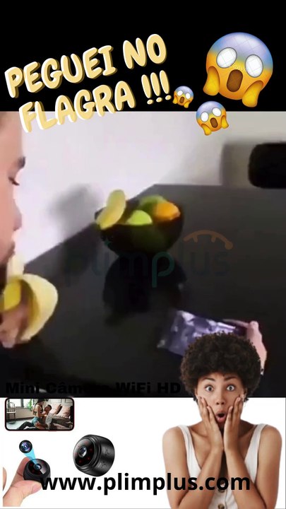 Peguei no Flagra e vi no meu celular, com a Mini Camera Wi-fi da Plimplus #camera # segurança #vigilancia #novidade #inovaçao