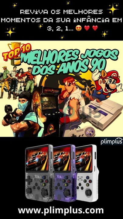 Game Retro Portátil #euquero #retrô #jogo #retro #portatil #supermario #supernintendo #jogosmegadrive #saudade #viraliza #sonic #promocao