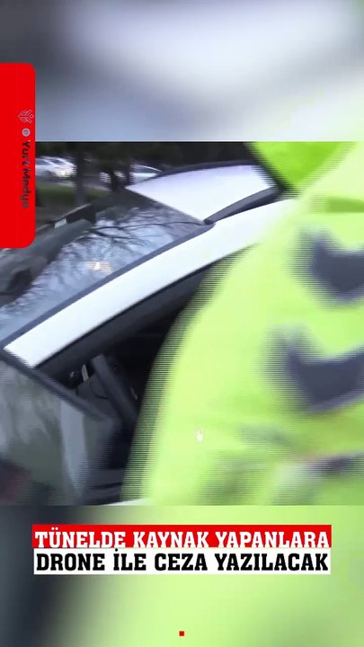 Avrasya Tünel'i girişinde kaynak yapan araç sürücülerine ceza kesildi. #avrasya #tünel #sondakika