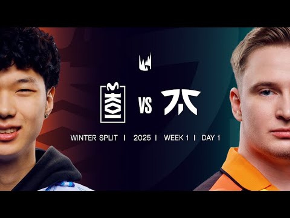 MKOI v FNC| 2025 LEC Winter | Week 1 Day 1 | MKOI vs.Fnatic