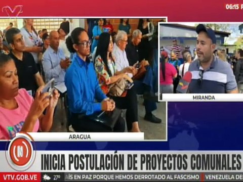 Inicia proceso de postulaciones para los proyectos comunales en el estado Miranda