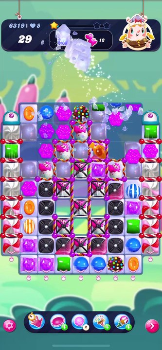 Candy Crush: 19/1 gameplay (level 6319)