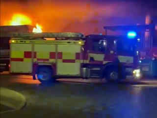 Lorry fire near Aldi and shopping centre in Dartford