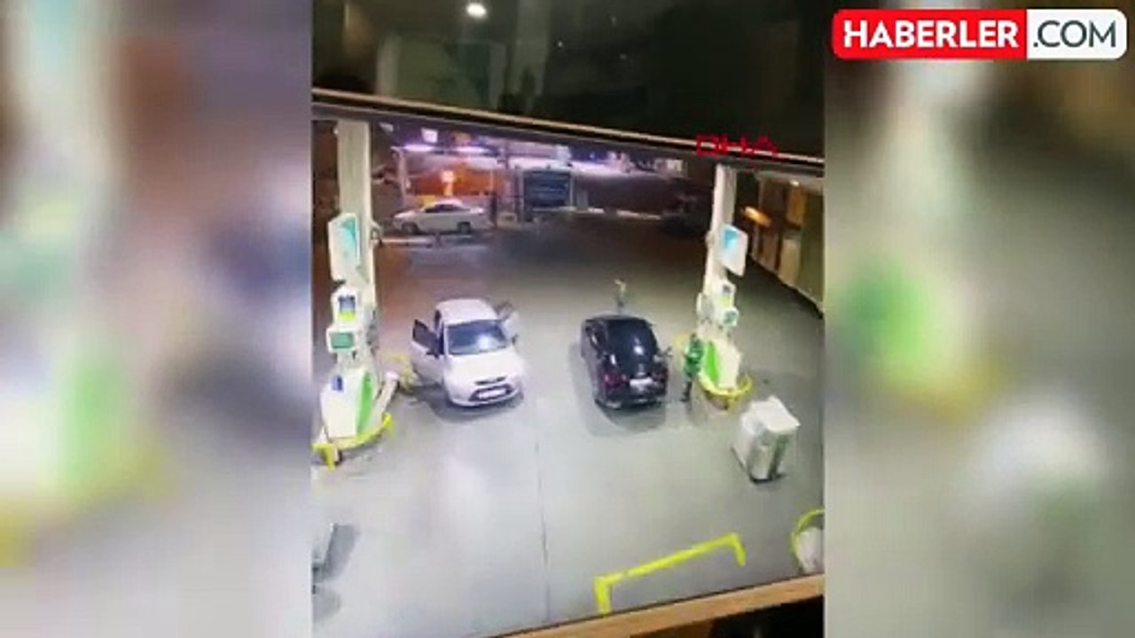 Şehir eşkıyaları akaryakıt istasyonunda dehşet saçtı: Darp ettikleri adamı kaçırdılar